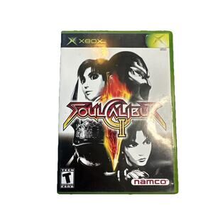 Soul Calibur II 2 Microsoft Xbox 2003 Complete w Manual Registration Card